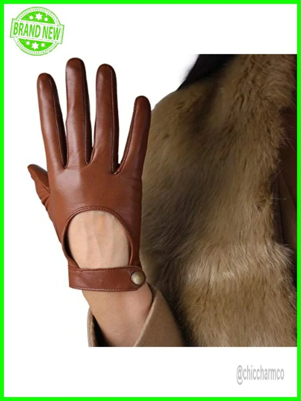 Genuine Sheepskin Leather Driving Gloves Touchscreen Motorcycle Cosplay